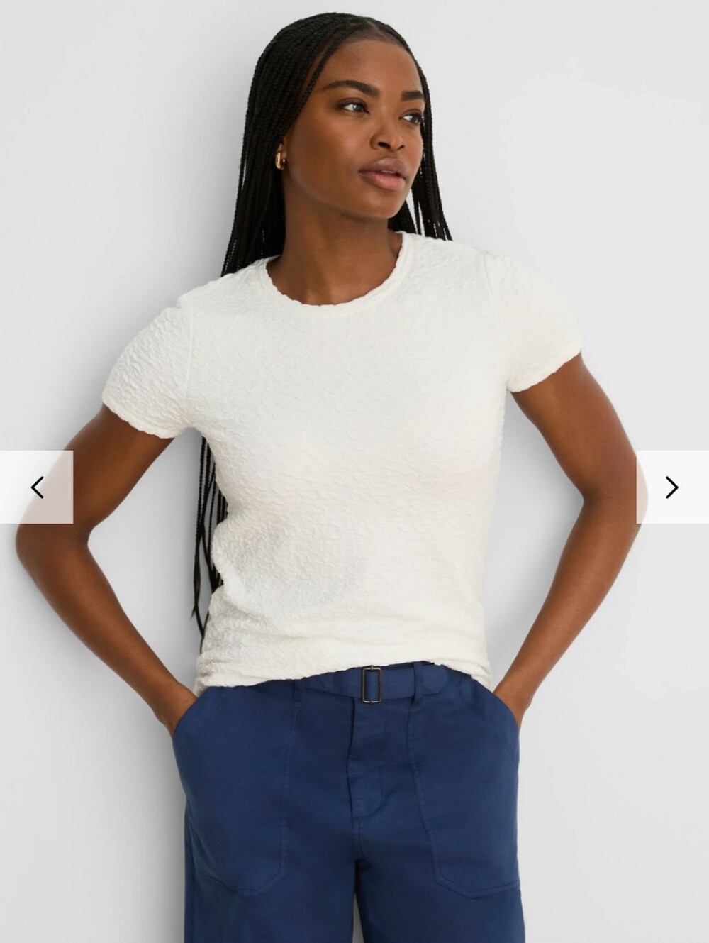 NIC+ZOE Textured Tee- M